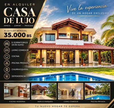 CASA EN ALQUILER - COLINAS 1 URUBO