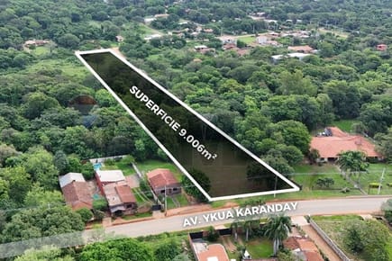 EN VENTA TERRENO SOBRE AVENIDA YKUA KARANDAY LUQUE