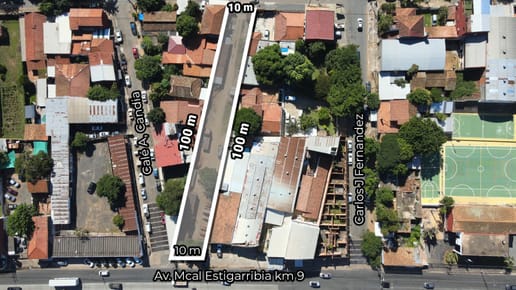 TERRENO DE 1.050 M2 EN FDO DE LA MORA, SOBRE RUTA MCAL ESTIGARRIBIA