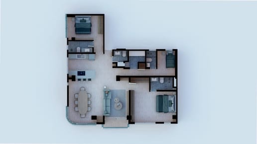 DEPARTAMENTO FLAT SANTIAGO DE SURCO 3D 4B DE ESTRENO