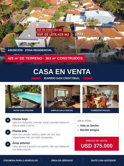 CASA EN VENTA | BARRIO SAN CRISTOBAL