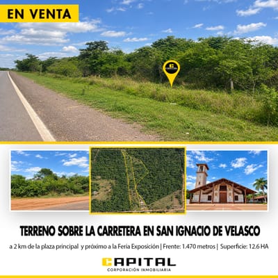 Terreno en venta en San Ignacio de Velasco