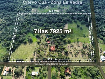 PROPIEDAD CASI 8 HECTAREAS EN CIERVO CUA