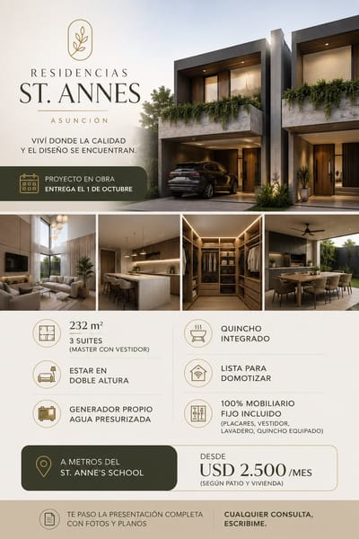 Alquilo duplex de lujo en Mburucuya