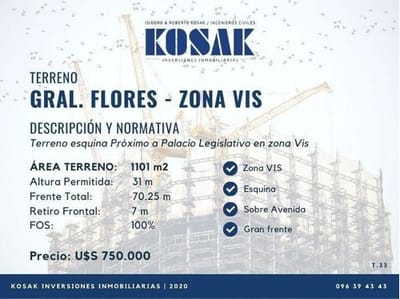 Terreno Vis La Comercial - 1/4 Manzana
