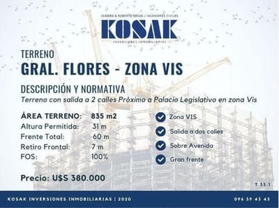 Terreno Vis La Comercial - Salida A 2 Calles