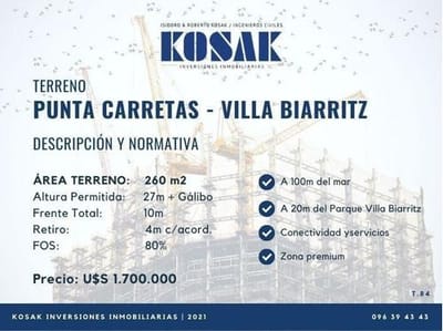 Terreno En Villa Biarritz
