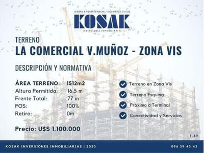 Venta Gran Terreno Vis En La Comercial