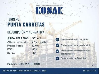 Terreno En Punta Carretas