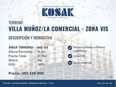 Terreno Vis Villa Muñoz / La Comercial