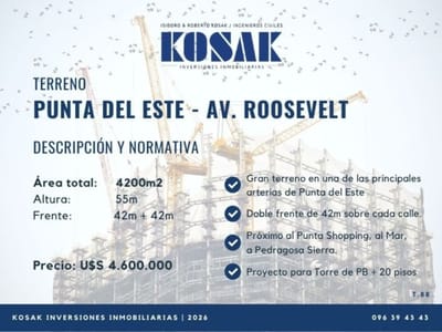 Gran Terreno En Roosevelt Punta Del Este
