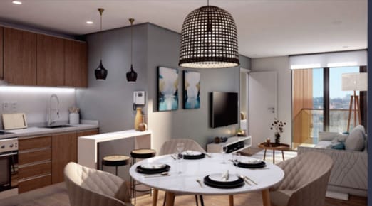 Apartamento de 1 dormitorio en construcción en Pocitos | Coral Bay