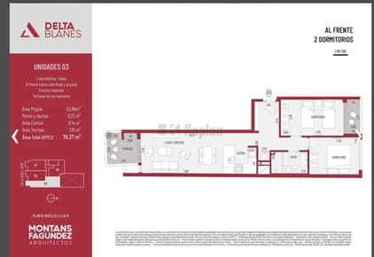 DELTA BLANES APTOS 1 Y 2 DORM - ENTREGA  ABRIL 2028