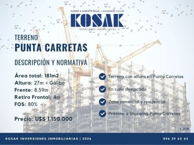 TERRENO PUNTA CARRETAS