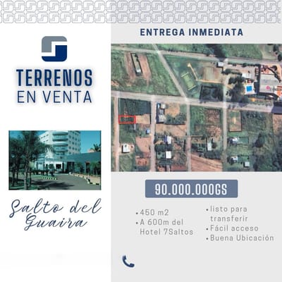 VENDO TERRENO EN SALTO DEL GUAIRA 