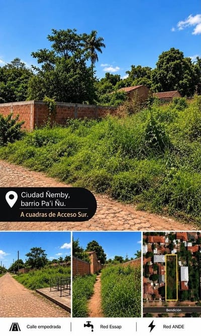 TERRENO EN VENTA – ÑEMBY, BARRIO PA’I ÑU