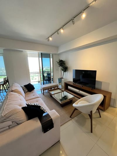 ALQUILO DEPARTAMENTO TOTALMENTE AMOBLADO DE 3 HABITACIONES 