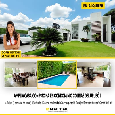 COLINAS DEL URUBO I – AMPLIA CASA EN ALQUILER