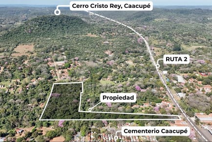 CAACUPE TERRENO SOBRE RUTA