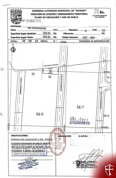 TERRENO EN VENTA EN VALLE SANCHEZ