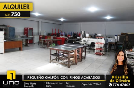 PEQUEÑO GALPON CON FINOS ACABADOS
