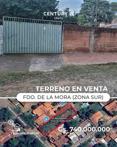 Vendo Terreno En Fernando De La Mora (zona Sur)