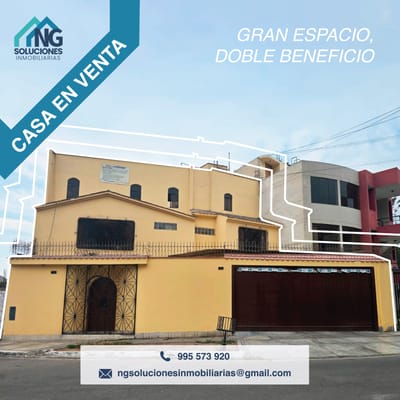 CASA 4 PISOS EN VENTA 671 M2 CALLE CHAVÍN – LA MOLINA
