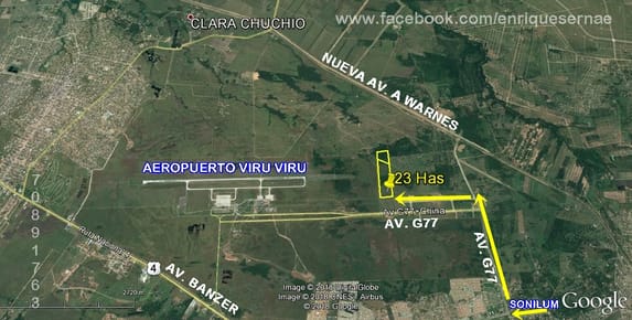 VENTA PROPIEDAD 23.6 HAS. - JUNTO AL AEROPUERTO VIRU VIRU!