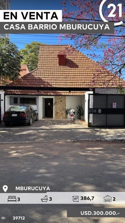 CASA EV VENTA BARRIO MBURUCUYA