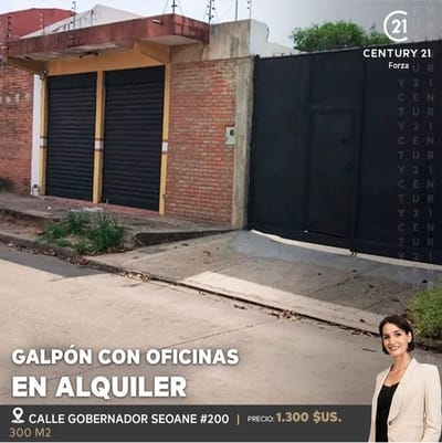 EN ALQUILER GALPON C/ OFICINAS
