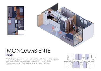 VENDO DEPARTAMENTO EN POZO EN LAMBARE - 1 dormitorio