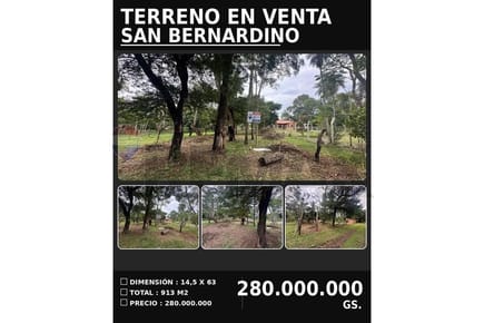  Vendo Terreno En San Bernardino – Excelente Oportunidad De Inversión