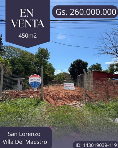 Terreno - Barrio Ma. Auxiliadora - San Lorenzo
