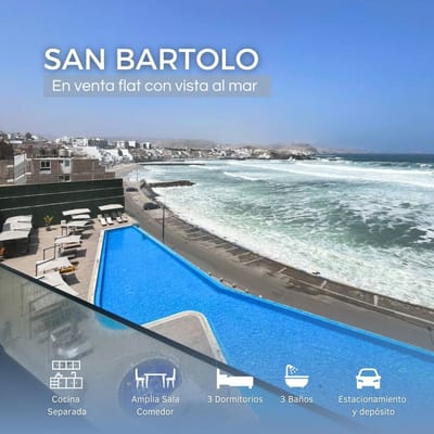 Venta Departamento Frente Al Mar En San Bartolo Ocean Reef