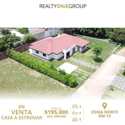 CASA EN VENTA DENTRO DE CONDOMINIO ZONA NORTE KM 13.