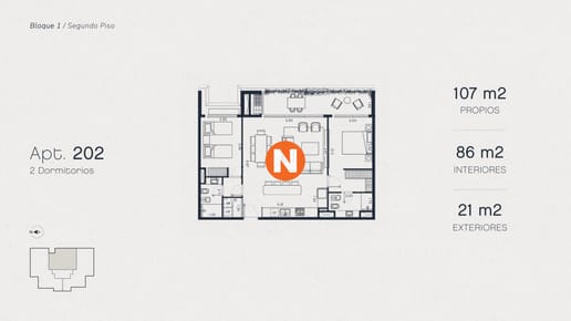 Apartamento en Pozo, 2 dormitorios, Pausa Montoya