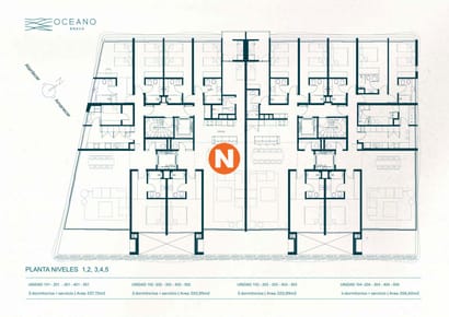 Apartamento en Pozo, 4 dormitorios, Océano Brava