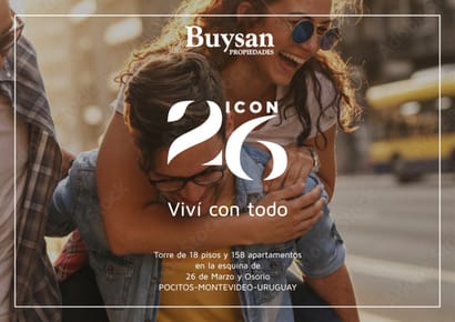 Pocitos sobre 26 de Marzo, venta ambientes, 1 y 2 dormitorios con terminaciones Premium.