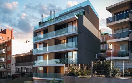 Malvin a 20 metros de la Rambla, un edificio de categoría, unica 2 dormitorios  Patio 348m2 Parrillero
