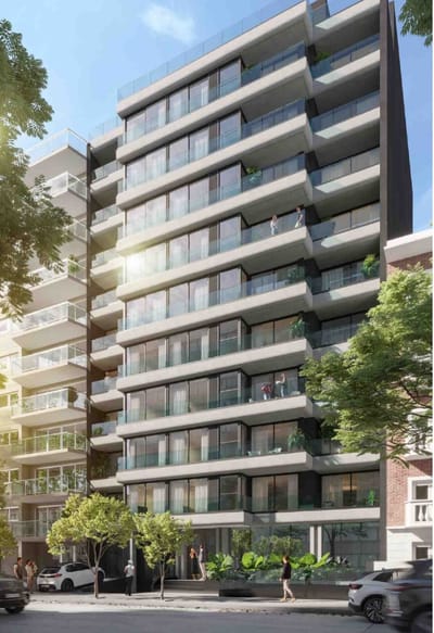 Edificio de Apartamentos Premium en Parque de Villa Biarritz con unidad Penthouse con parrillero de 1 dormitorio