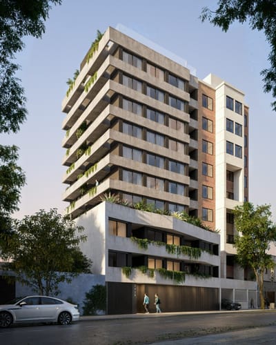 Un moderno desarrollo en Pocitos con tipologias Monoambientes, 1, 2 y 3 dormitorios,  Amenities