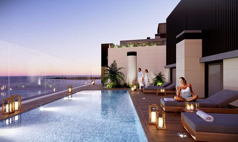 Vendo apartamento 3 dormitorios, al frente con vista a la Rambla en Malvin, Full Amenities