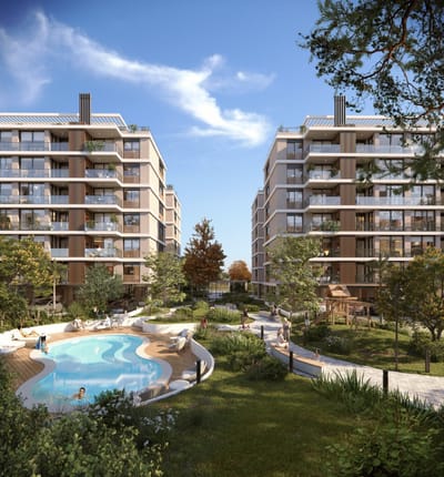 Exclusivo complejo conformado por 2 torres de 7 pisos, con un total de 114 apartamentos. Ultima unidad 2