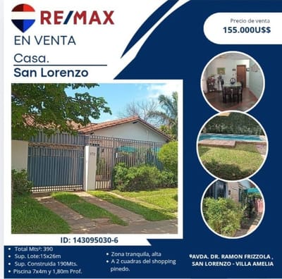 VENTA CASA SAN LORENZO 