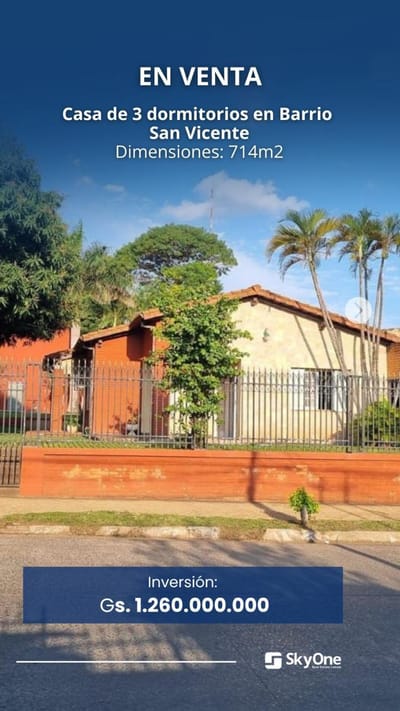 Vendo casa con patio soñado en Barrio San Vicente
