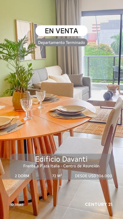 VENDO DEPARTAMENTO EN EDIFICIO DAVANTI, ÚLTIMAS UNIDADES 