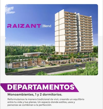 Raizant Blend. Departamentos En Preventa. Zona Norte / Univalle 7mo Anillo