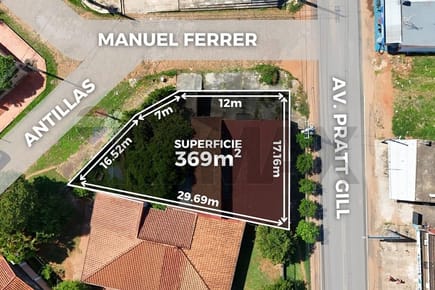 TERRENO EN VENTA SOBRE AV. PRATT GILL-SAN LORENZO-