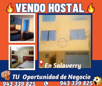VENDO HOSTAL #trujillo     Ubicación; en SALAVERRY
