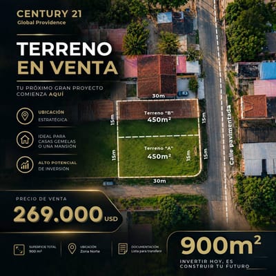 TERRENOS EN VENTA, ZONA NORTE